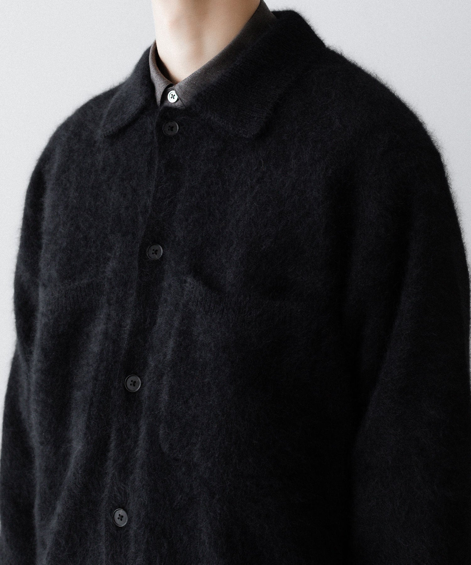 ssstein(シュタイン)のRACOON KNIT SHIRT - BLACKの公式通販サイトsession福岡セレクトショップ