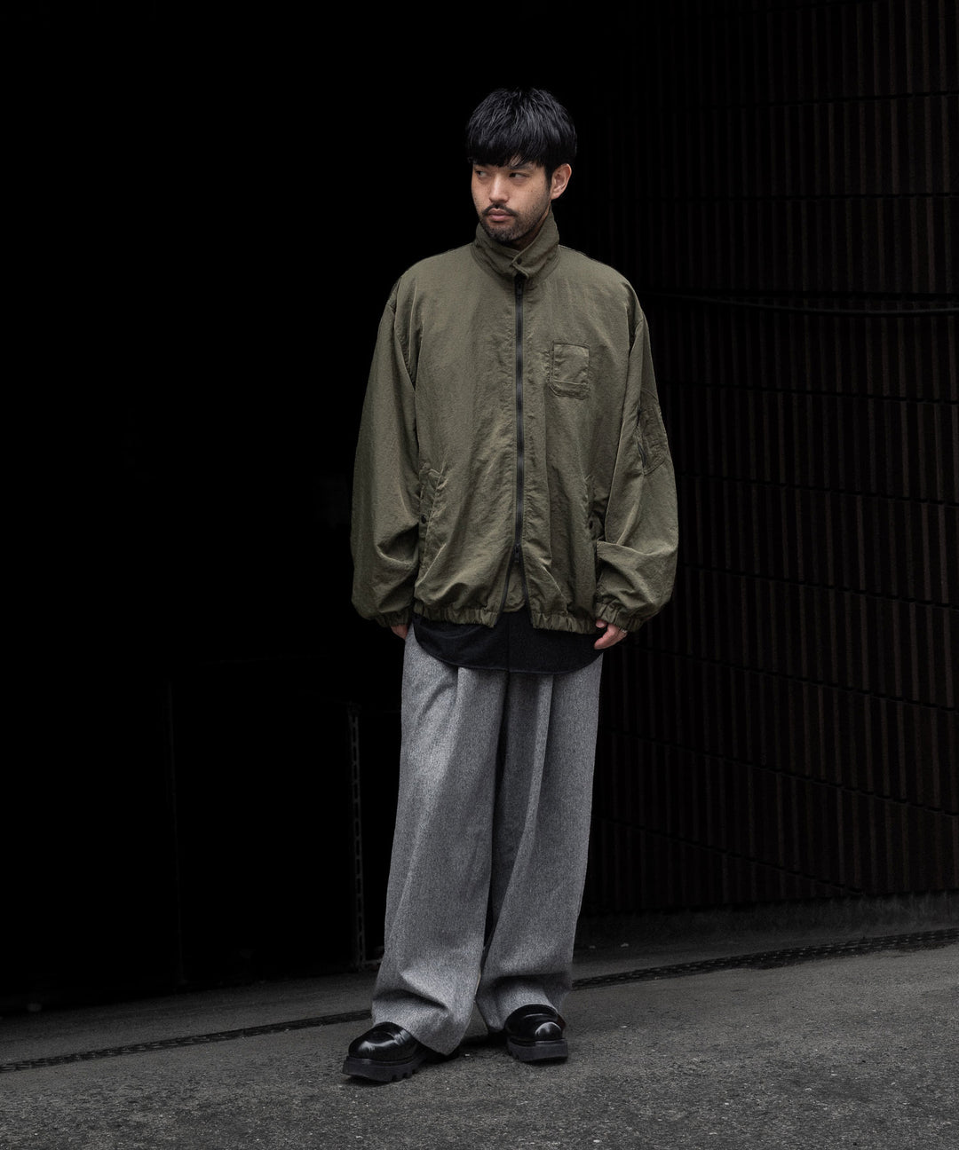 ssstein(シュタイン)のW/CA BEAVER EASY WIDE TROUSERS - GREYの公式通販サイトsession福岡セレクトショップ