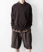 画像をギャラリービューアに読み込む, ssstein(シュタイン)のLY/VIS CHECK OVERSIZED OPEN COLLAR SS SHIRT - BROWN OMBREの公式通販サイトsession福岡セレクトショップ
