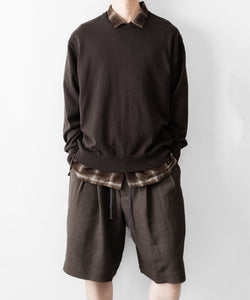 ssstein / シュタイン】LY/VIS CHECK OVERSIZED OPEN COLLAR SS SHIRT