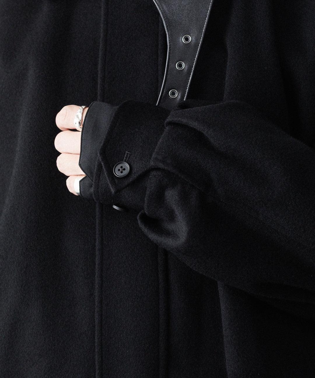 ssstein(シュタイン)のMOUTON COLLAR WOOL CASHMERE PADDED JACKET - BLACKの公式通販サイトsession福岡セレクトショップ