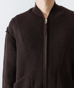 画像をギャラリービューアに読み込む, ANTHEM A アンセムエー BULKY WOOL KNIT ZIP BLOUSONのBROWN 公式通販サイトsession福岡セレクトショップ
