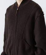 画像をギャラリービューアに読み込む, ANTHEM A アンセムエー BULKY WOOL KNIT ZIP BLOUSONのBROWN 公式通販サイトsession福岡セレクトショップ
