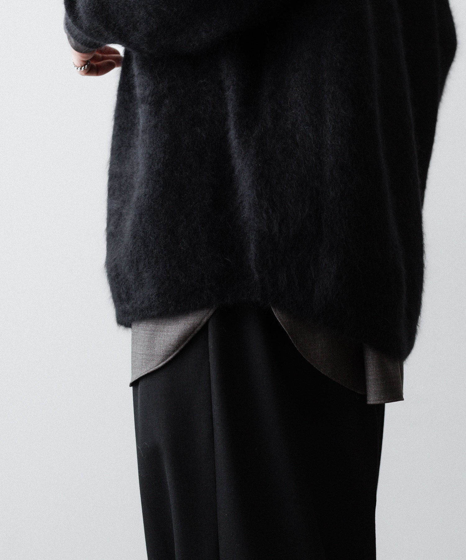 ssstein(シュタイン)のRACOON KNIT SHIRT - BLACKの公式通販サイトsession福岡セレクトショップ