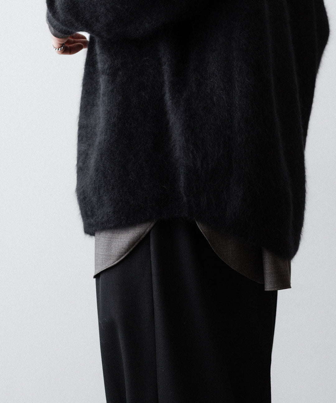 ssstein(シュタイン)のRACOON KNIT SHIRT - BLACKの公式通販サイトsession福岡セレクトショップ