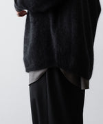 画像をギャラリービューアに読み込む, ssstein(シュタイン)のRACOON KNIT SHIRT - BLACKの公式通販サイトsession福岡セレクトショップ
