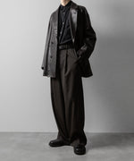 画像をギャラリービューアに読み込む, ssstein(シュタイン)のTWIST SEAM WIDE EASY TROUSERS - GREY KHAKIの公式通販サイトsession福岡セレクトショップ
