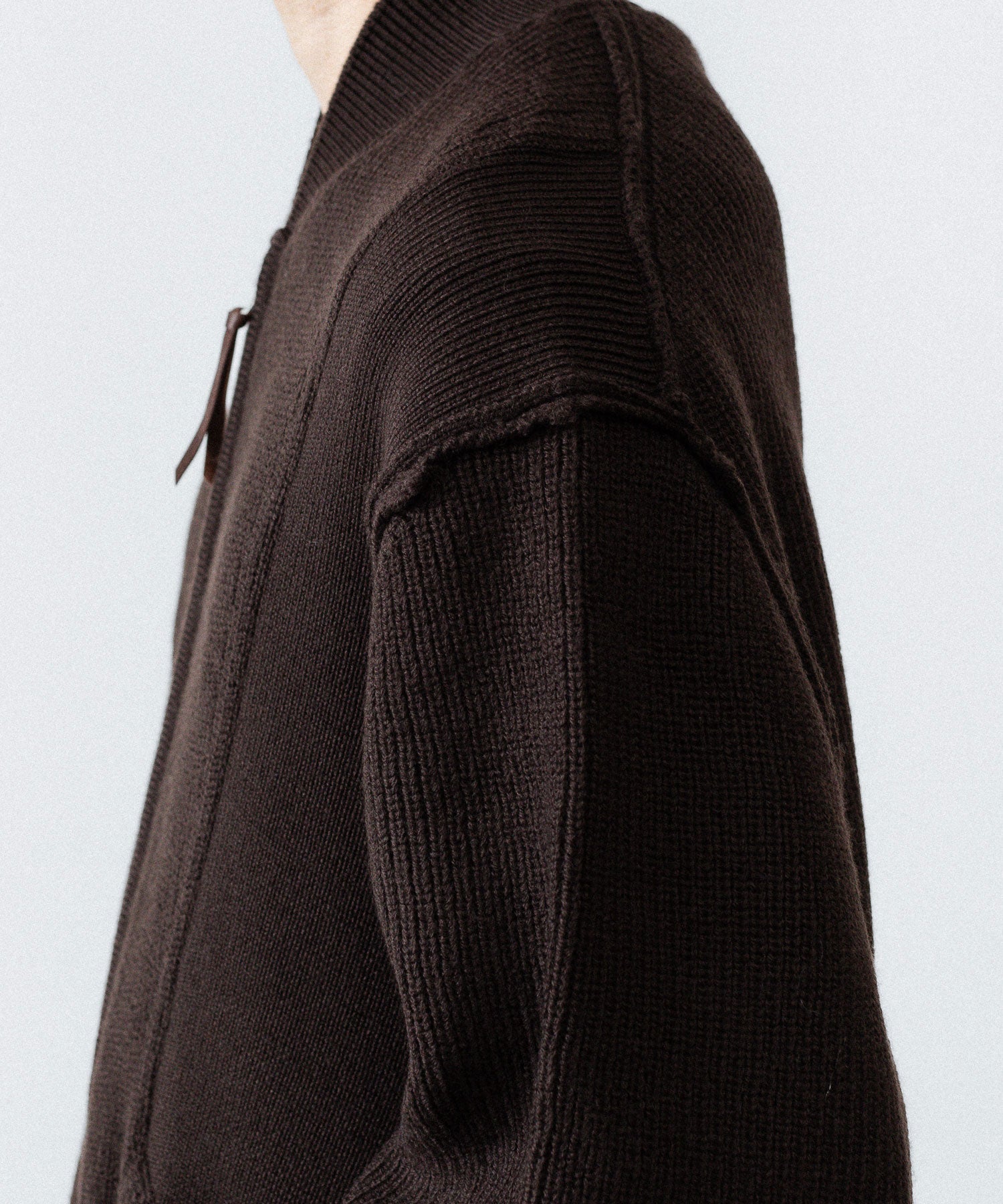 ANTHEM A アンセムエー BULKY WOOL KNIT ZIP BLOUSONのBROWN 公式通販サイトsession福岡セレクトショップ