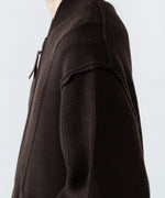 画像をギャラリービューアに読み込む, ANTHEM A アンセムエー BULKY WOOL KNIT ZIP BLOUSONのBROWN 公式通販サイトsession福岡セレクトショップ
