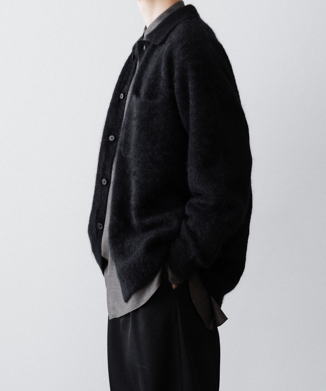 ssstein(シュタイン)のRACOON KNIT SHIRT - BLACKの公式通販サイトsession福岡セレクトショップ