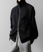 画像をギャラリービューアに読み込む, ssstein(シュタイン)のW/SI SATIN ZIP UP SHORT JACKET - BLACKの公式通販サイトsession福岡セレクトショップ
