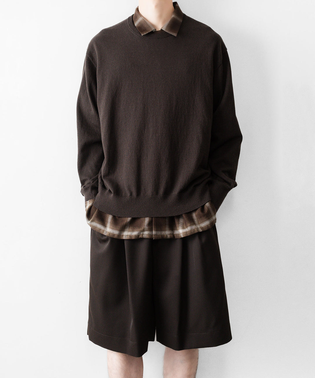 ssstein(シュタイン)のWIDE EASY SHORT TROUSERS - DARK BROWNの公式通販サイトsession福岡セレクトショップ
