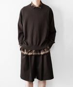 画像をギャラリービューアに読み込む, ssstein(シュタイン)のWIDE EASY SHORT TROUSERS - DARK BROWNの公式通販サイトsession福岡セレクトショップ
