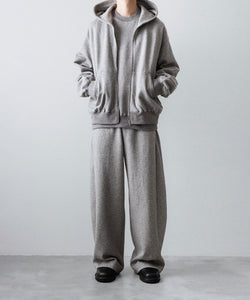 ssstein / シュタイン】YAK/COTTON SWEAT EASY TROUSERS - TOP GREY