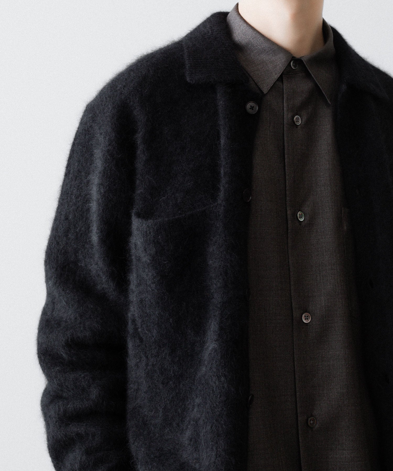 ssstein(シュタイン)のRACOON KNIT SHIRT - BLACKの公式通販サイトsession福岡セレクトショップ
