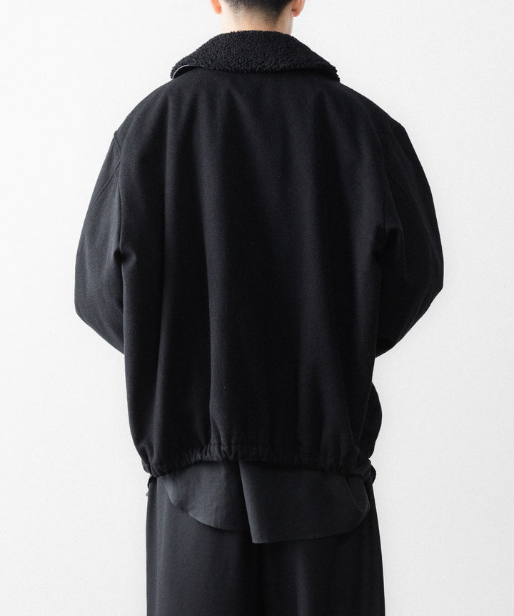 ssstein(シュタイン)のMOUTON COLLAR WOOL CASHMERE PADDED JACKET - BLACKの公式通販サイトsession福岡セレクトショップ