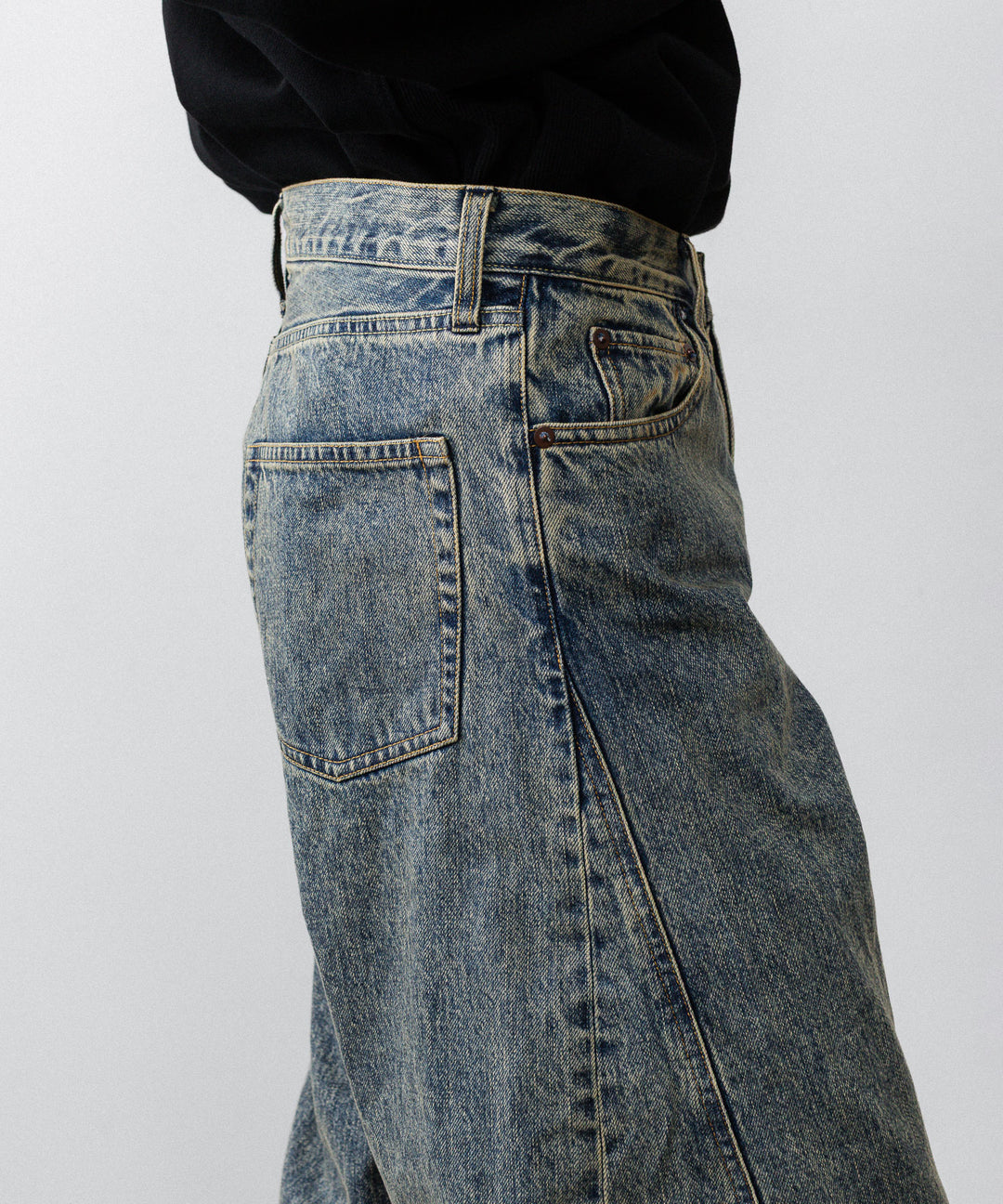 ssstein×UMBRO(シュタイン×アンブロ)のDEFORMATION WIDE DENIM JEANS - INDIGOの公式通販サイトsession福岡セレクトショップ
