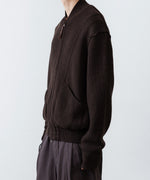 画像をギャラリービューアに読み込む, ANTHEM A アンセムエー BULKY WOOL KNIT ZIP BLOUSONのBROWN 公式通販サイトsession福岡セレクトショップ
