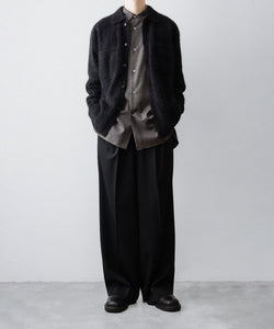ssstein / シュタイン】LONG WIDE TROUSERS (2/60 WOOL GABARDINE