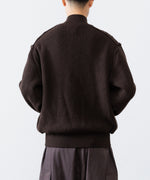 画像をギャラリービューアに読み込む, ANTHEM A アンセムエー BULKY WOOL KNIT ZIP BLOUSONのBROWN 公式通販サイトsession福岡セレクトショップ

