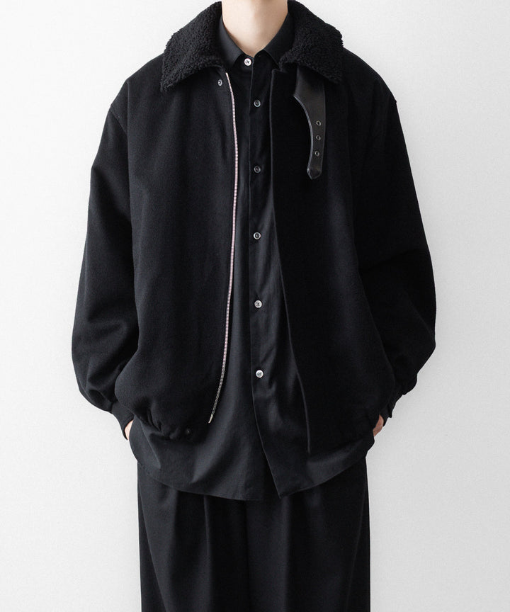 ssstein(シュタイン)のMOUTON COLLAR WOOL CASHMERE PADDED JACKET - BLACKの公式通販サイトsession福岡セレクトショップ