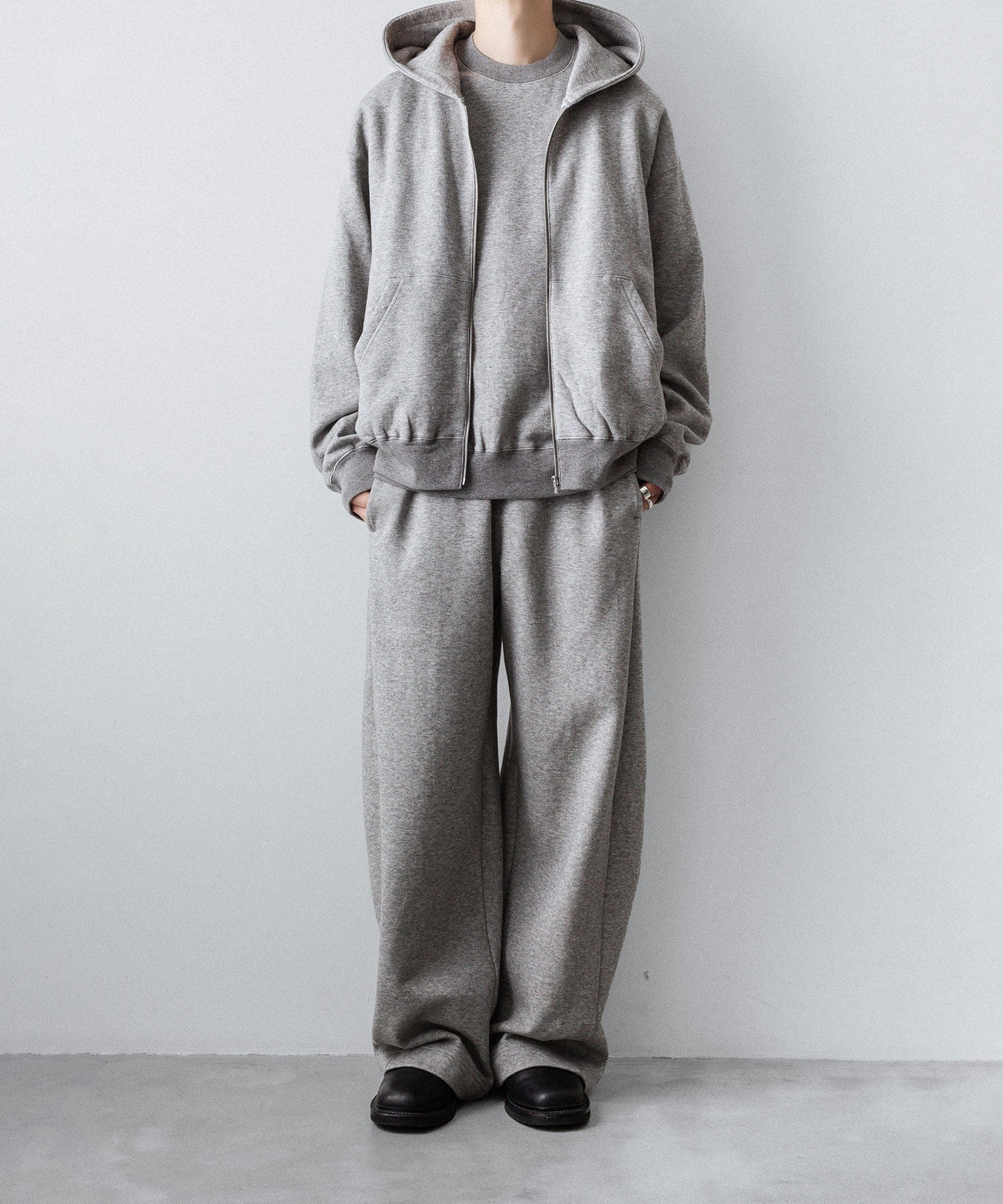 エトセンス Sweatpants スウェットパンツ イージー グレー /HK ssstein / シュタイン】YAK/COTTON SWEAT EASY TROUSERS - TOP GREY