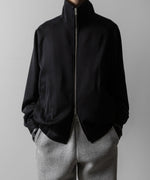 画像をギャラリービューアに読み込む, ssstein(シュタイン)のW/SI SATIN ZIP UP SHORT JACKET - BLACKの公式通販サイトsession福岡セレクトショップ
