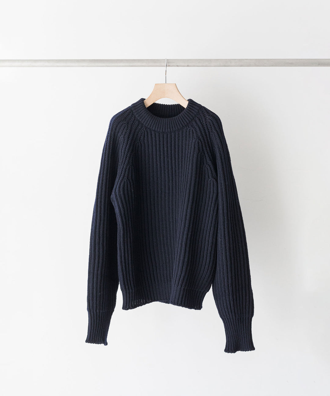 【INTÉRIM】インテリム 23AW 60s 3GG RAGLAN FISHERMAN SWEATER CREW - NAVY sessionセッション福岡セレクトショップ 公式通販サイト