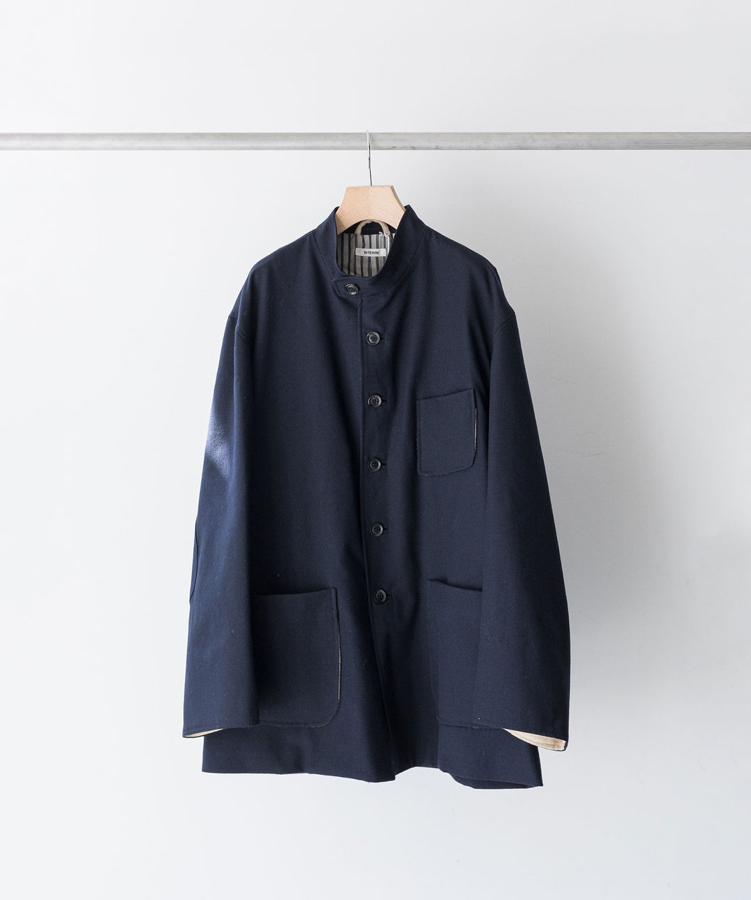 INTÉRIM(インテリム)の23AWコレクションMILITARY WOOL SERGE FORESTIEREのNAVY