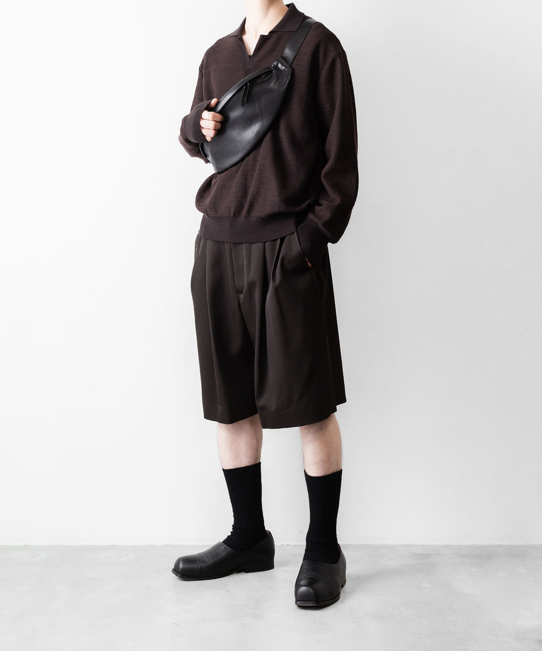 ssstein(シュタイン)のLEATHER SLING BAG - BLACKの公式通販サイトsession福岡セレクトショップ
