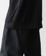 画像をギャラリービューアに読み込む, INTÉRIM - インテリムのEXTRA FINE MERINO WOOL JERSEY HENRY OVER S/S TEEのBLACK公式通販サイトsession福岡セレクトショップ
