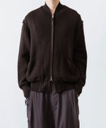 画像をギャラリービューアに読み込む, ANTHEM A アンセムエー BULKY WOOL KNIT ZIP BLOUSONのBROWN 公式通販サイトsession福岡セレクトショップ
