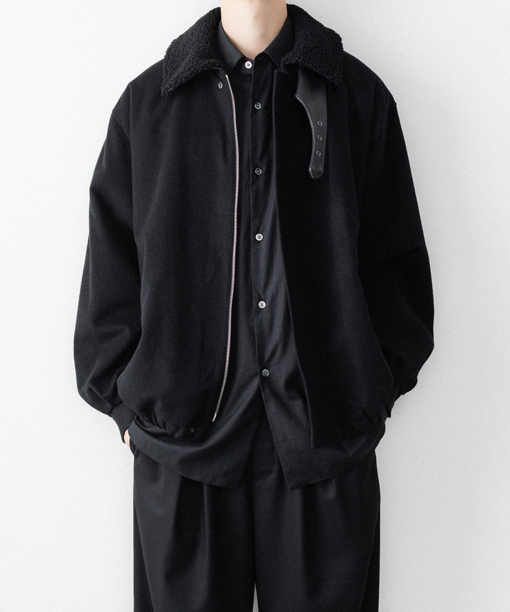 ssstein(シュタイン)のMOUTON COLLAR WOOL CASHMERE PADDED JACKET - BLACKの公式通販サイトsession福岡セレクトショップ