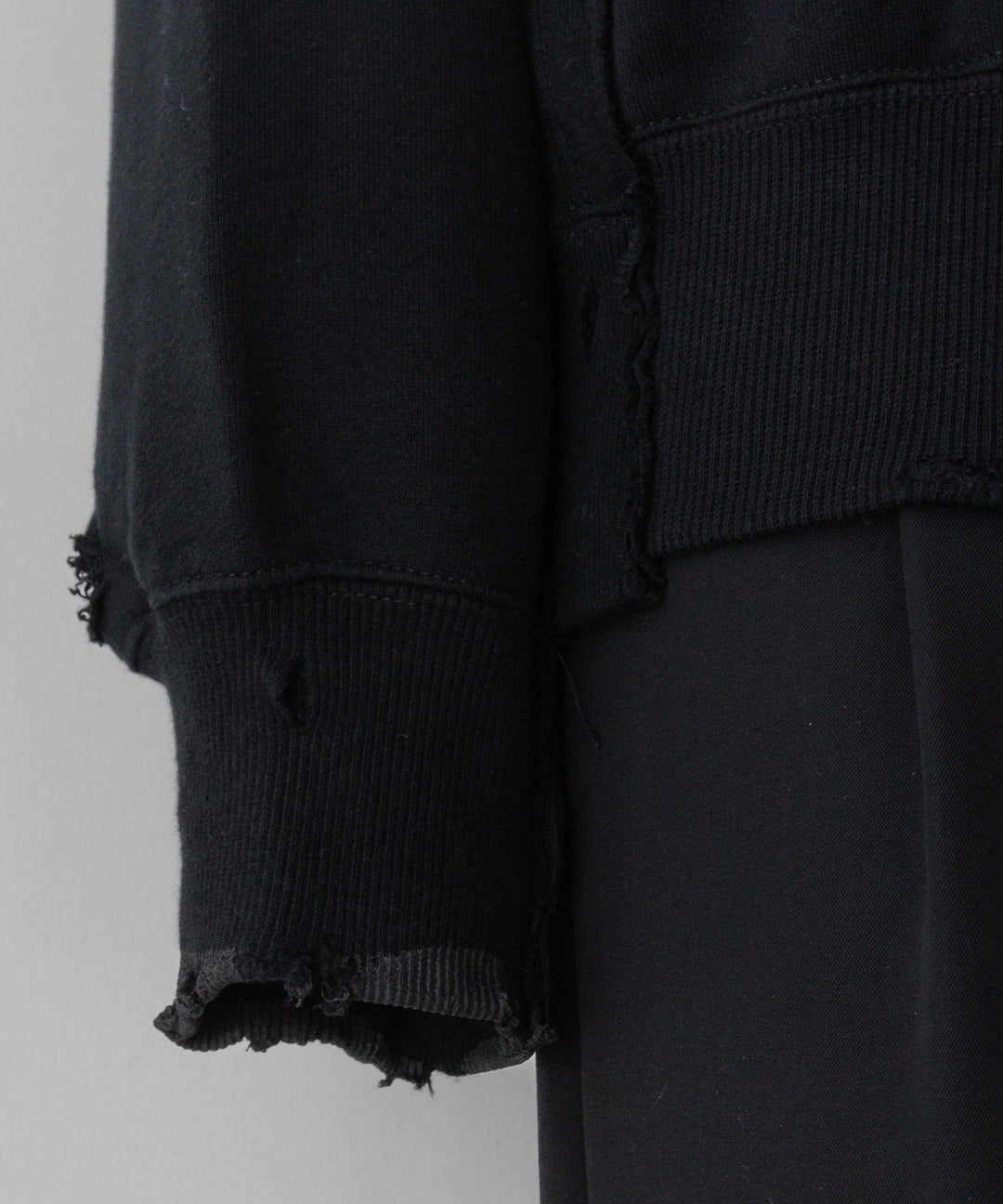 stein(シュタイン)の24SSコレクションOVERSIZED RECONSTRUCTION SWEAT LSのBLACK 公式通販サイトsession福岡セレクトショップ