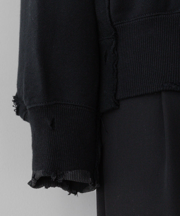 stein(シュタイン)の24SSコレクションOVERSIZED RECONSTRUCTION SWEAT LSのBLACK 公式通販サイトsession福岡セレクトショップ