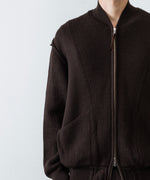 画像をギャラリービューアに読み込む, ANTHEM A アンセムエー BULKY WOOL KNIT ZIP BLOUSONのBROWN 公式通販サイトsession福岡セレクトショップ
