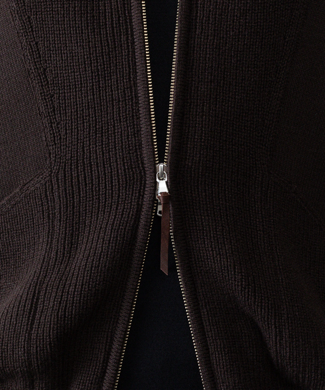 ANTHEM A アンセムエー BULKY WOOL KNIT ZIP BLOUSONのBROWN 公式通販サイトsession福岡セレクトショップ