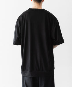 INTÉRIM/インテリム】 EXTRA FINE MERINO WOOL JERSEY HENRY OVER S/S