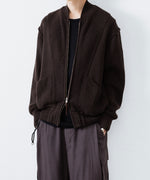 画像をギャラリービューアに読み込む, ANTHEM A アンセムエー BULKY WOOL KNIT ZIP BLOUSONのBROWN 公式通販サイトsession福岡セレクトショップ
