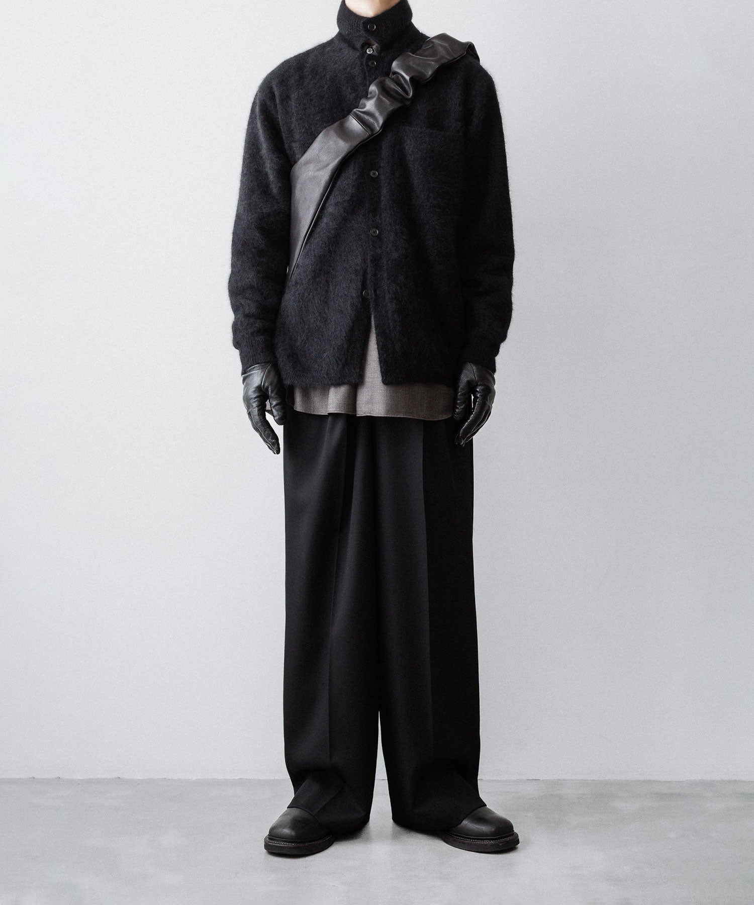 ssstein(シュタイン)のRACOON KNIT SHIRT - BLACKの公式通販サイトsession福岡セレクトショップ