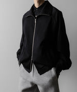 画像をギャラリービューアに読み込む, ssstein(シュタイン)のW/SI SATIN ZIP UP SHORT JACKET - BLACKの公式通販サイトsession福岡セレクトショップ
