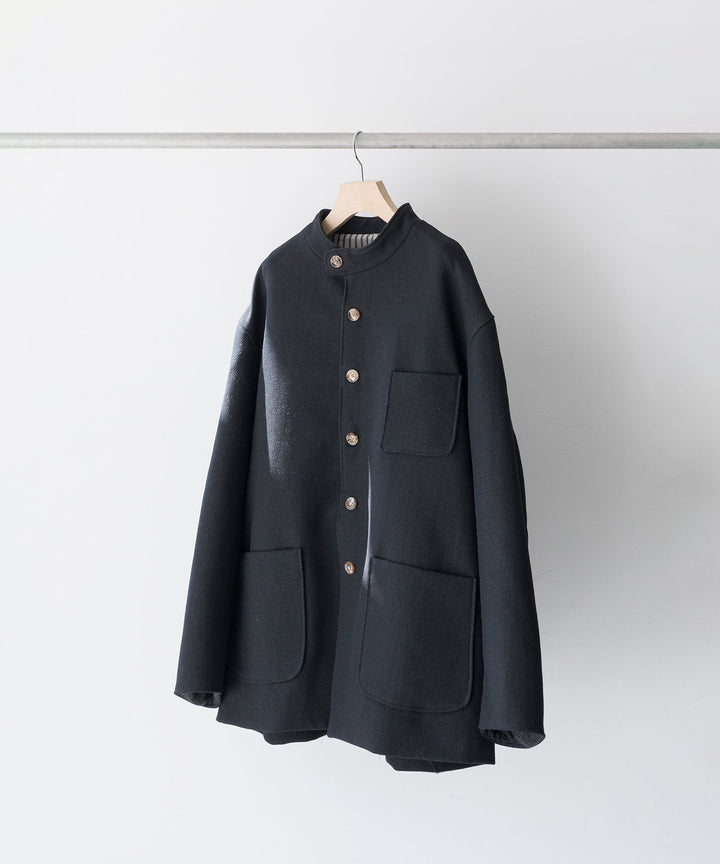 INTÉRIM(インテリム)の23AWコレクションLIMITED DIAGONAL COATIONG TWILL FORESTIEREのBLACK