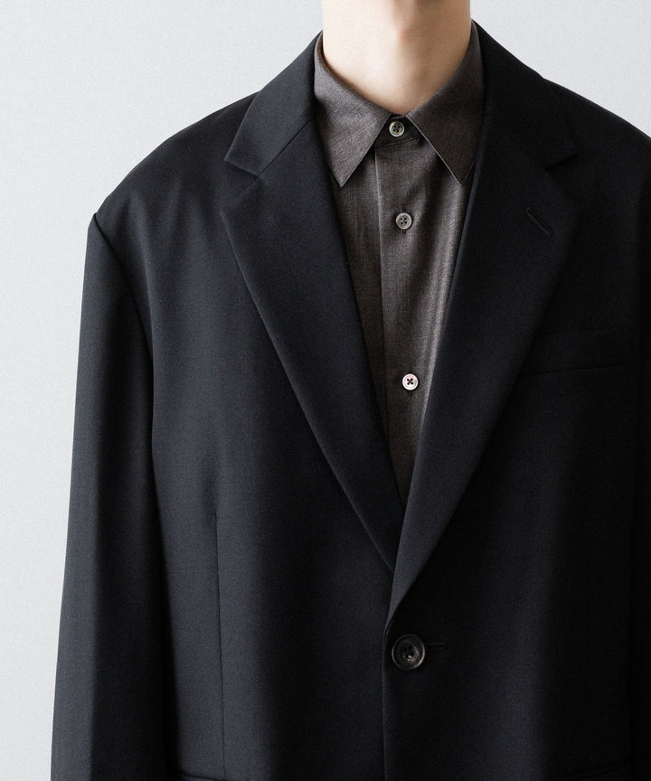 ssstein(シュタイン)のOVERSIZED SINGLE BREASTED JACKET (2/60 WOOL GABARDINE) - BLACKの公式通販サイトsession福岡セレクトショップ