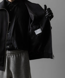 ssstein(シュタイン)のW/SI SATIN ZIP UP SHORT JACKET - BLACKの公式通販サイトsession福岡セレクトショップ