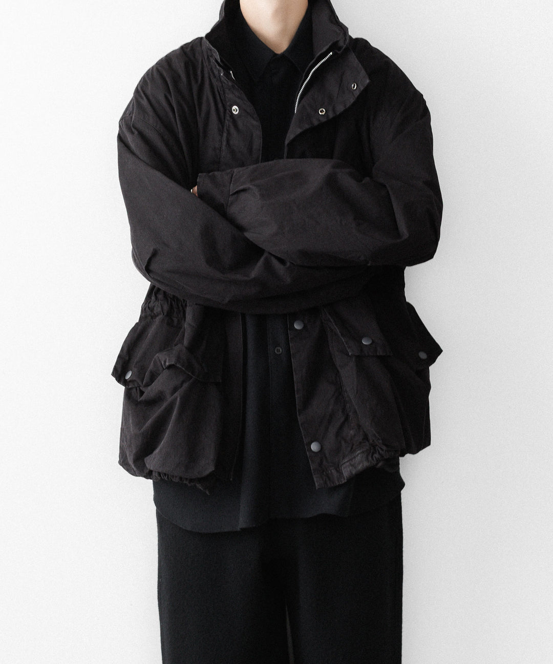 concause-コンコースのHALF MOUNTAIN COATのBLACK公式通販サイトsession福岡セレクトショップ