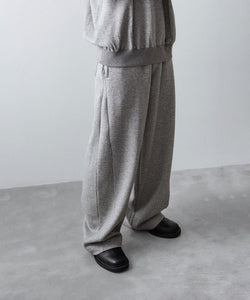 ssstein / シュタイン】YAK/COTTON SWEAT EASY TROUSERS - TOP GREY