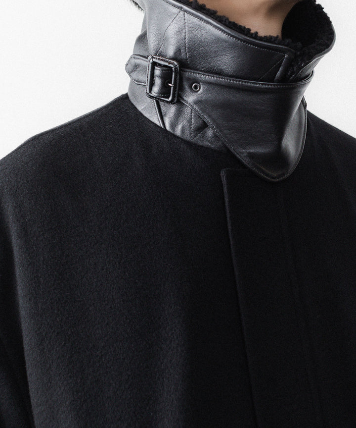 ssstein(シュタイン)のMOUTON COLLAR WOOL CASHMERE PADDED JACKET - BLACKの公式通販サイトsession福岡セレクトショップ
