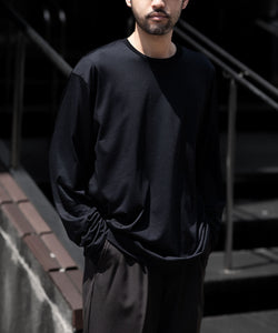 KANEMASA PHIL.】36G WOOL L/S TEE - BLACK | 公式通販サイト session