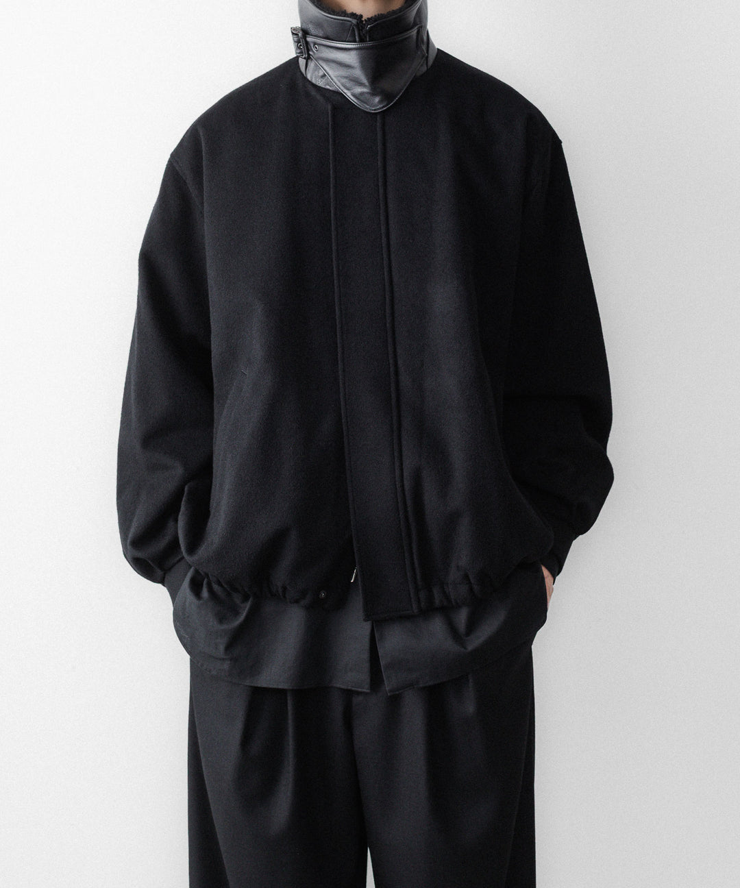 ssstein(シュタイン)のMOUTON COLLAR WOOL CASHMERE PADDED JACKET - BLACKの公式通販サイトsession福岡セレクトショップ