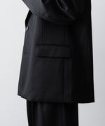 画像をギャラリービューアに読み込む, ssstein(シュタイン)のOVERSIZED SINGLE BREASTED JACKET (2/60 WOOL GABARDINE) - BLACKの公式通販サイトsession福岡セレクトショップ
